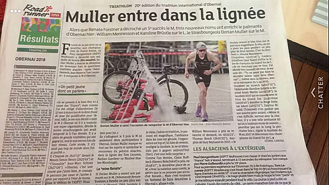 Coupure de presse &mdash; Muller entre dans la lign&eacute;e, 20e &eacute;dition d'Obernai